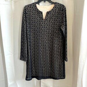 COolibar Womens Swim Cover Up Small Black  UPF 50+ Lace Overlay Beachy‎ 16868
